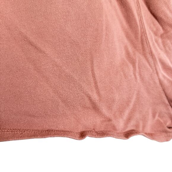 Vuori Sunnyside Pull On Cotton Drawstring Relaxed Mini Shorts Burnt Clay Large - Picture 14 of 15